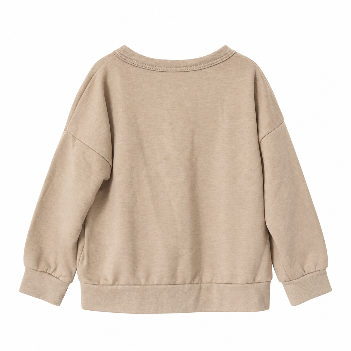 Perfect Peach Girls' MINI Leopard Graphic Sweatshirt – Beige – 4T