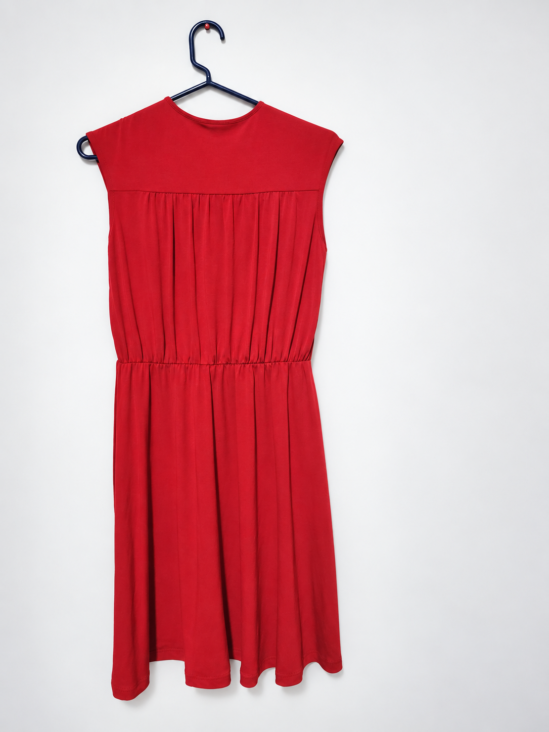 Calvin Klein Red Sleeveless Surplice Wrap-Style Dress Size 6