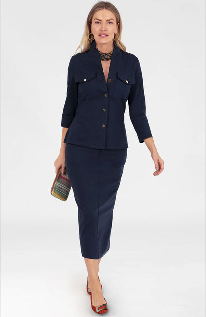 Gretchen Scott Weekender jacket in classic navy
