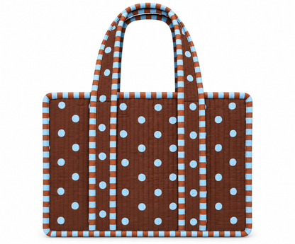 Quilted Cotton Blend Mini Tote Bag – Assorted Prints