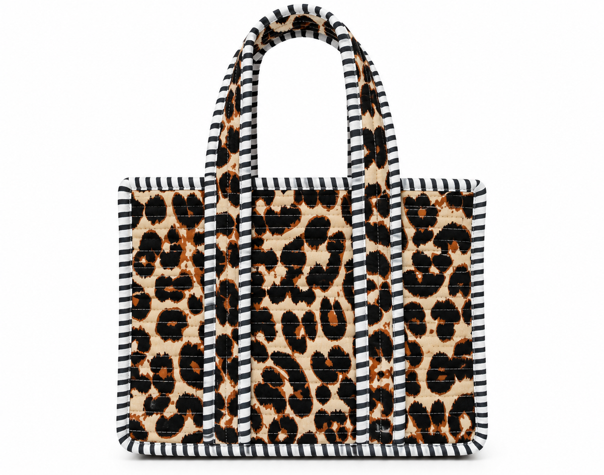 Quilted Cotton Blend Mini Tote Bag – Assorted Prints