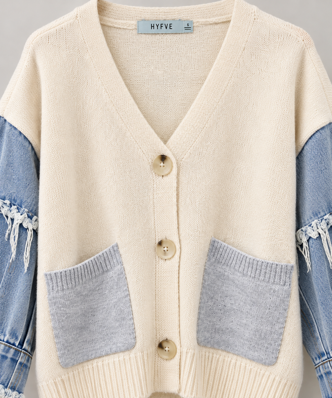 HYFVE cardigan front detail