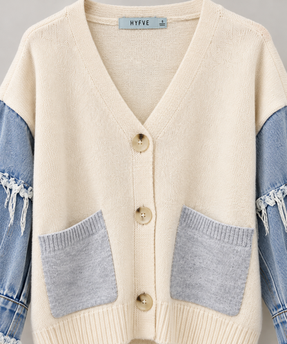 HYFVE cardigan front detail