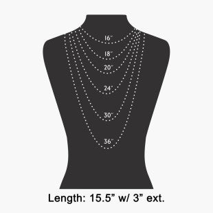 Necklace length reference chart